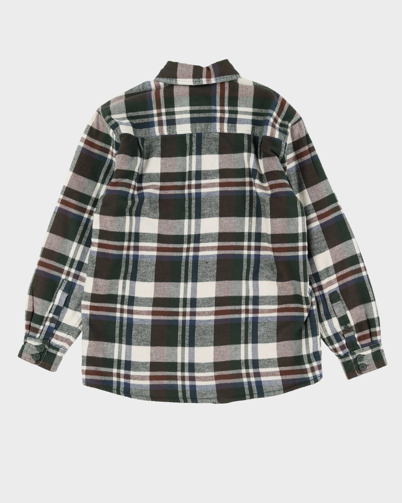 Wind River Green Checked Fleece Lined Shirt - M