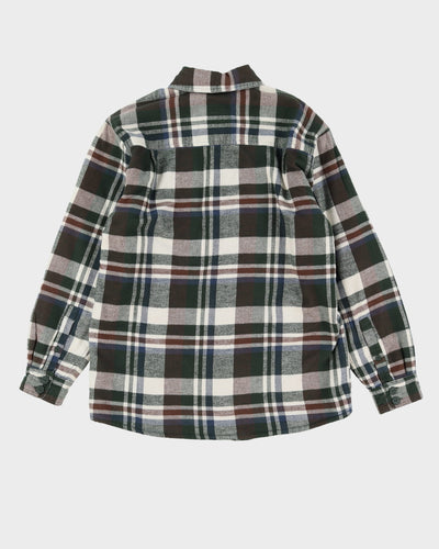 Wind River Green Checked Fleece Lined Shirt - M