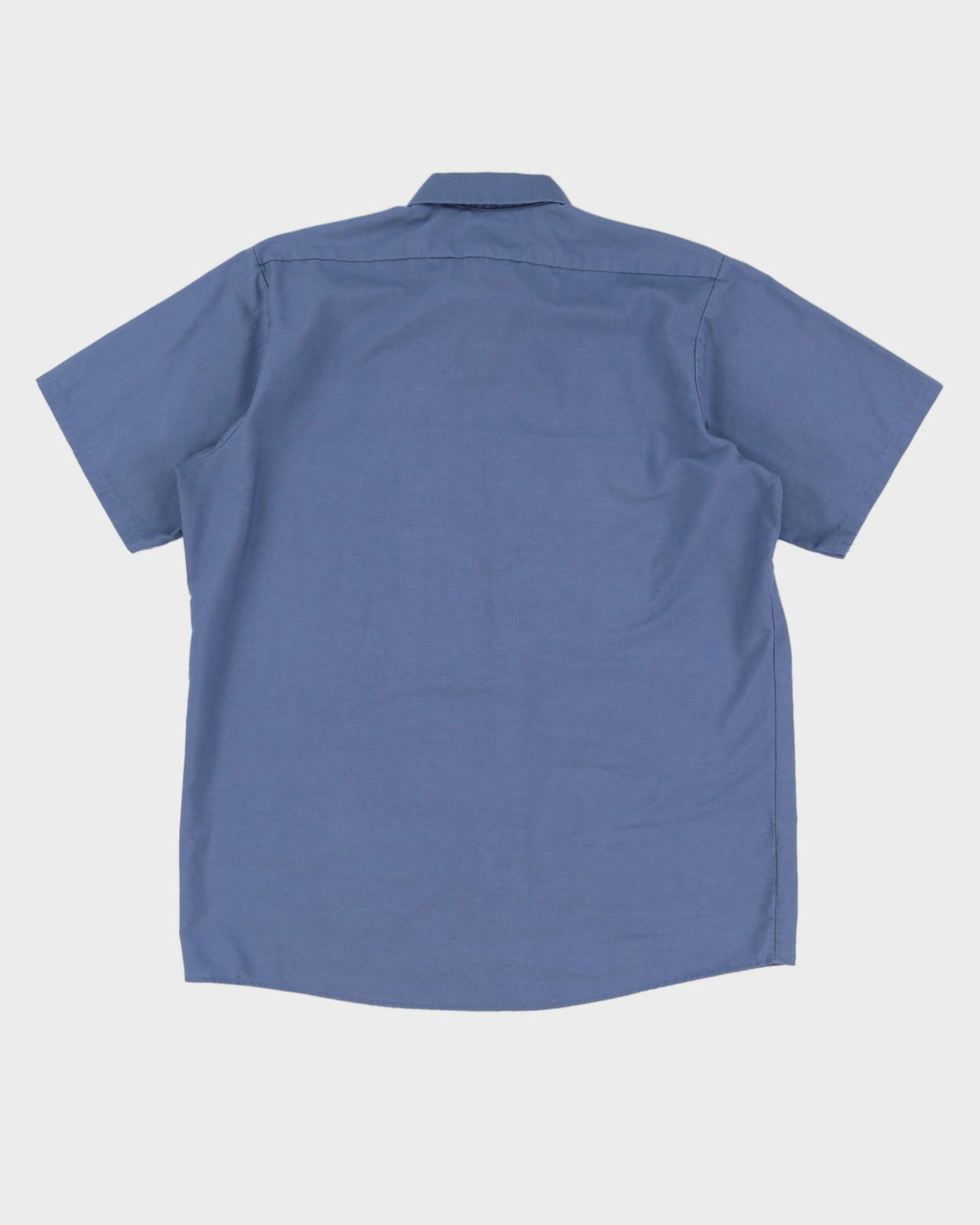 90s 'Elvis' Name Tag Red Kap Blue Work Shirt - L