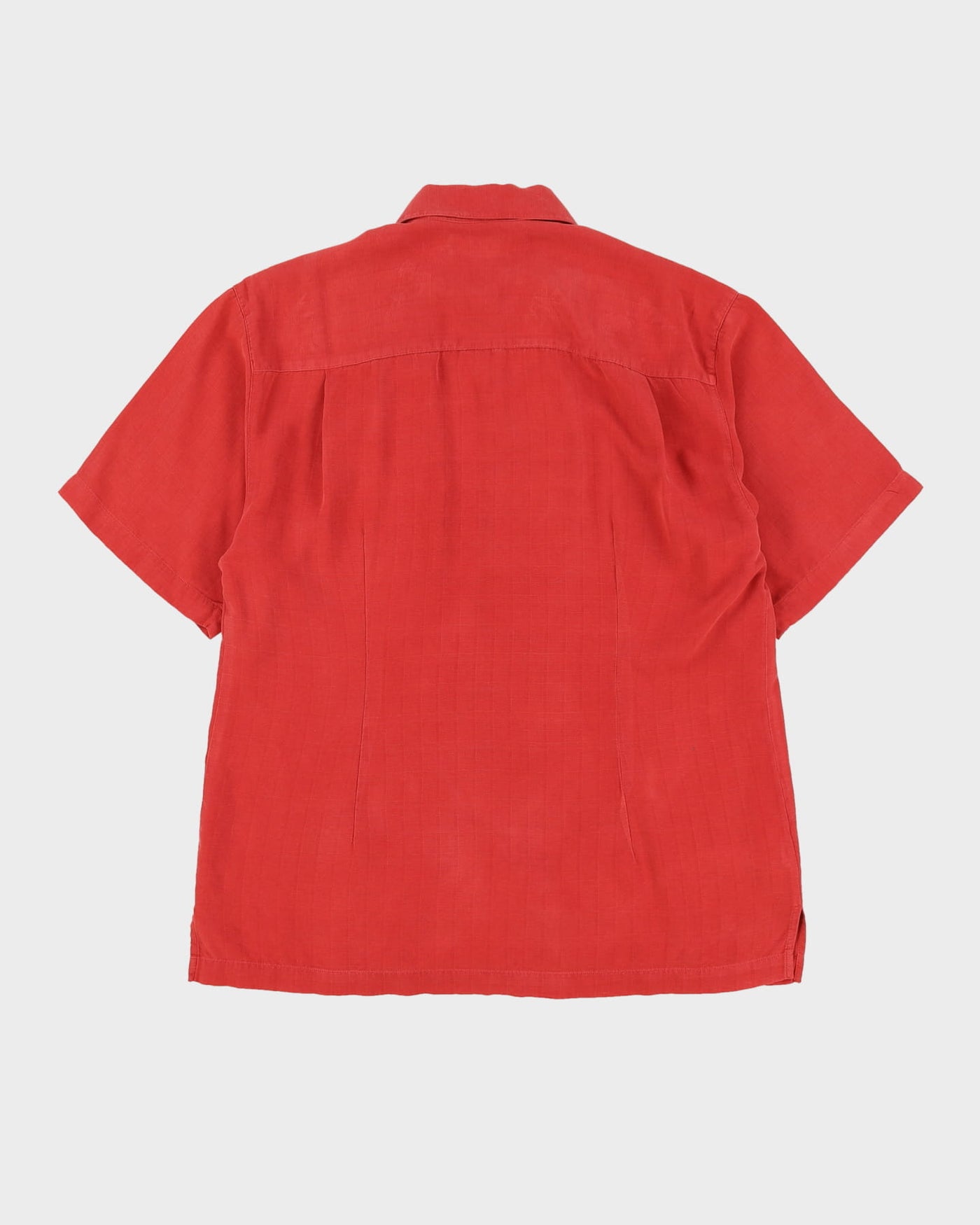 Tommy Bahama Red Short-Sleeve Silk Hawaiian Shirt - XL