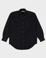 Giorgio Armani Black Button Up Long Sleeve Shirt - M