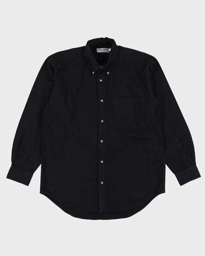 Giorgio Armani Black Button Up Long Sleeve Shirt - M