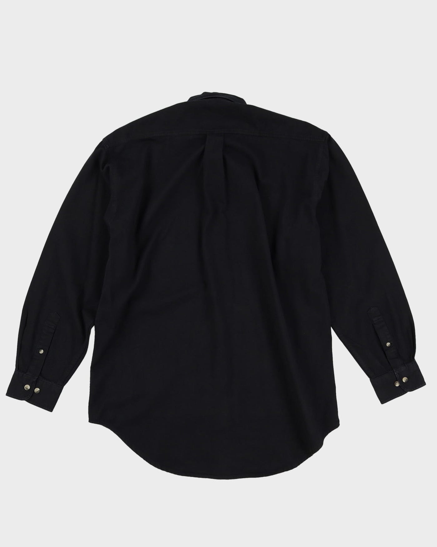 Giorgio Armani Black Button Up Long Sleeve Shirt - M