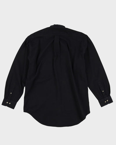 Giorgio Armani Black Button Up Long Sleeve Shirt - M