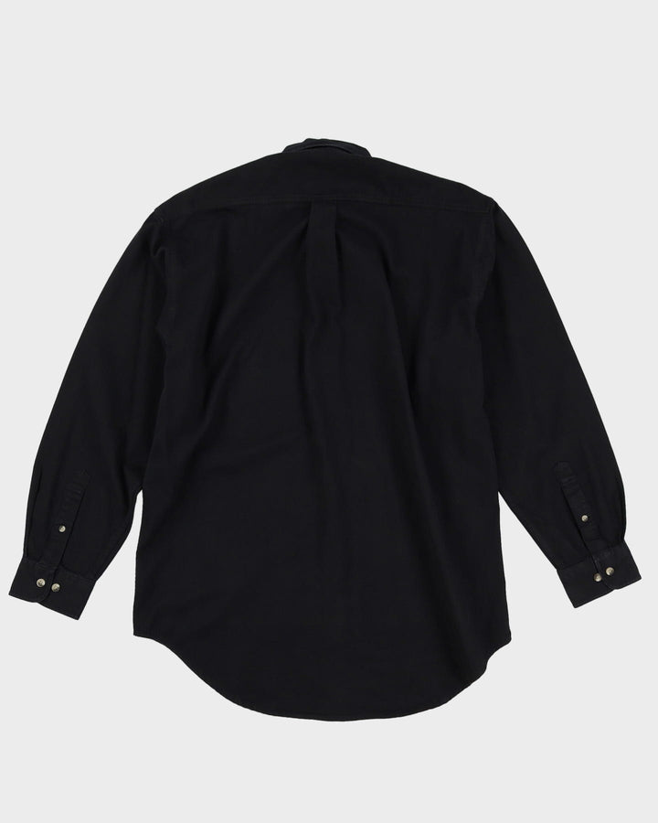 Giorgio Armani Black Button Up Long Sleeve Shirt - M
