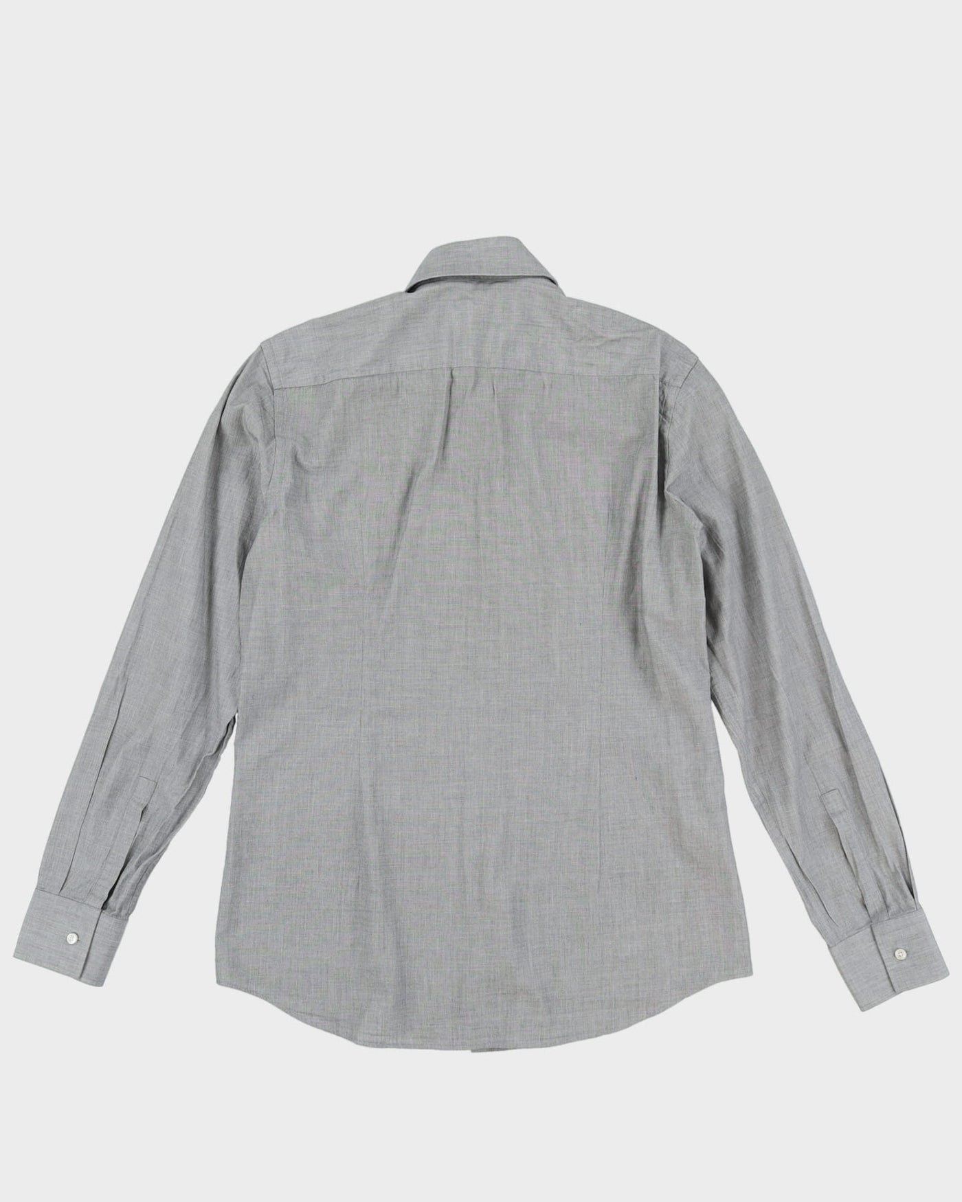 Hugo Boss Slim Fit Grey Button Up Long Sleeve Shirt - M