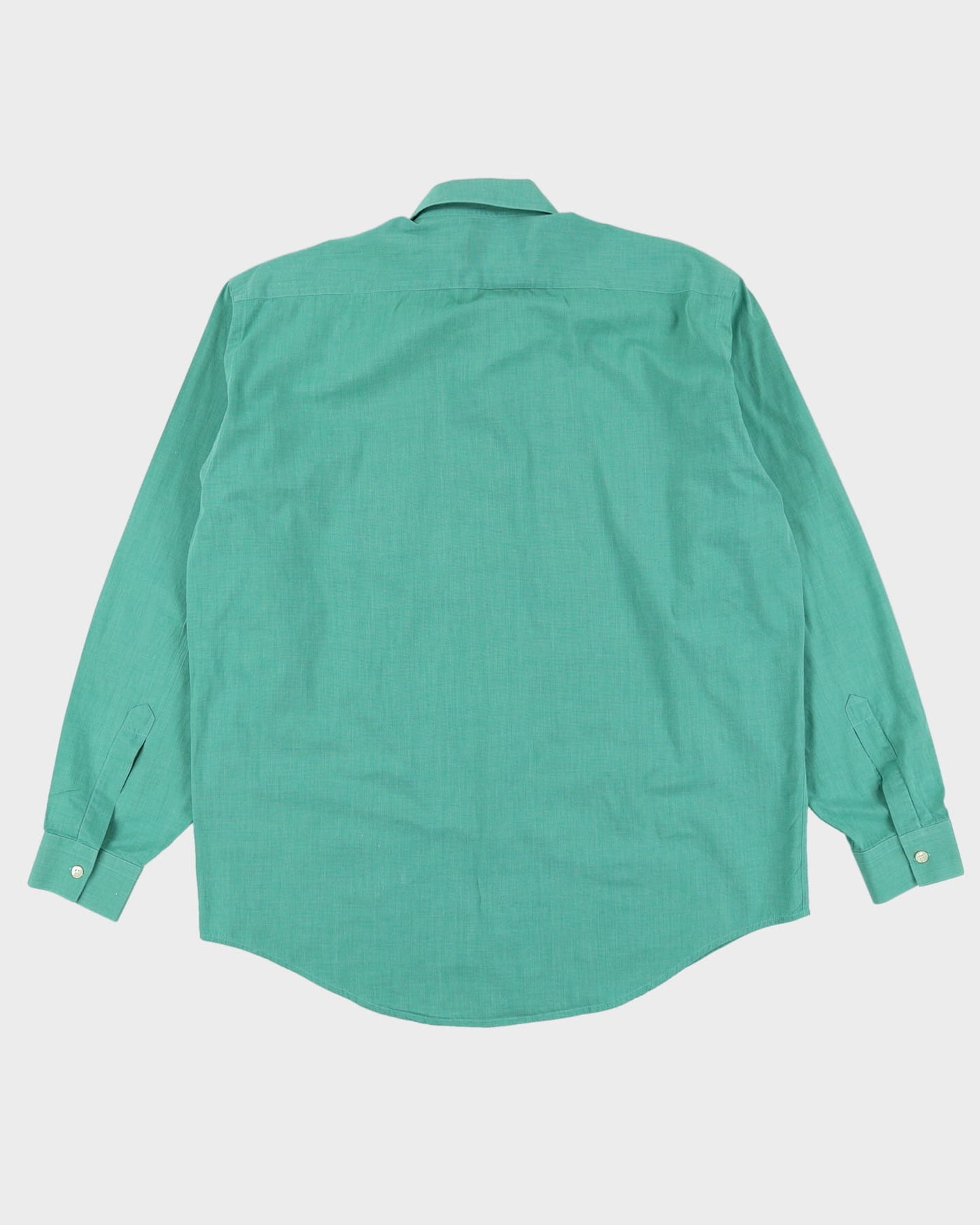 90s V2 By Versace Green Button Up Long Sleeve Shirt - XL