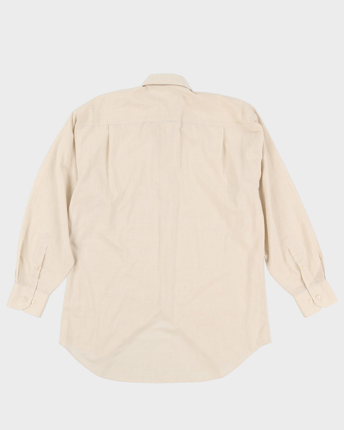Monsieur Givenchy Light Beige Button Up Long Sleeve Shirt - L