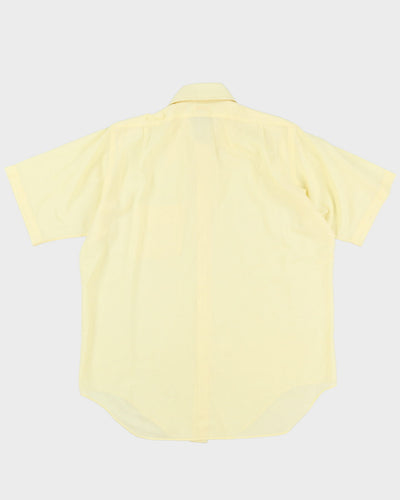 70s J.D. Sherman Yellow Button Up Short-Sleeve Shirt - XL