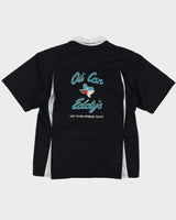 90s Eddy's Black Button Up Bowling Shirt - L