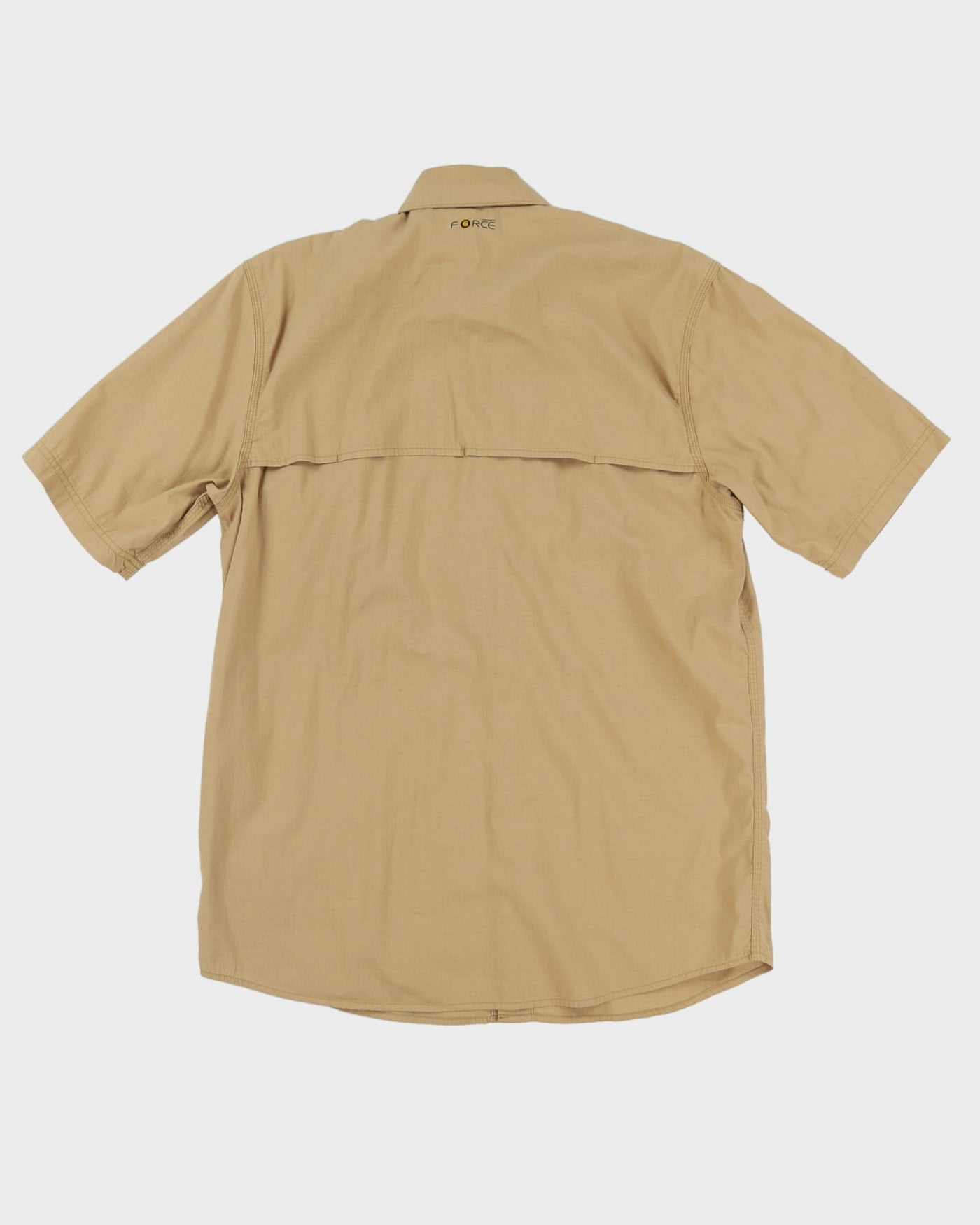 00s Carhartt Beige Button-Up Work Shirt - M