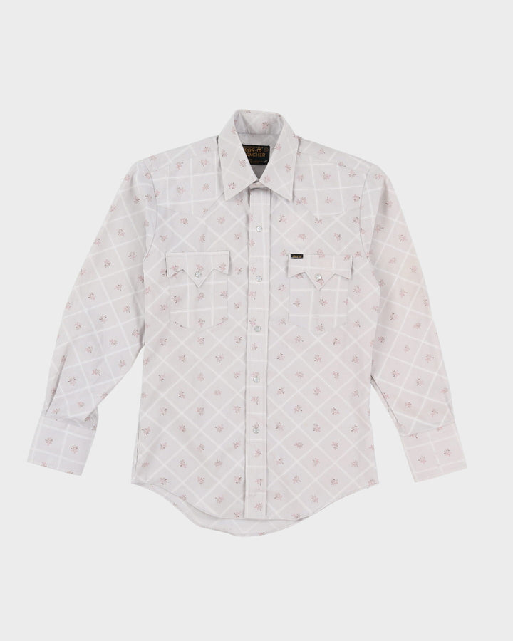 80s Bar-M-Ranch Western Long-Sleeve Button-Up Shirt - S