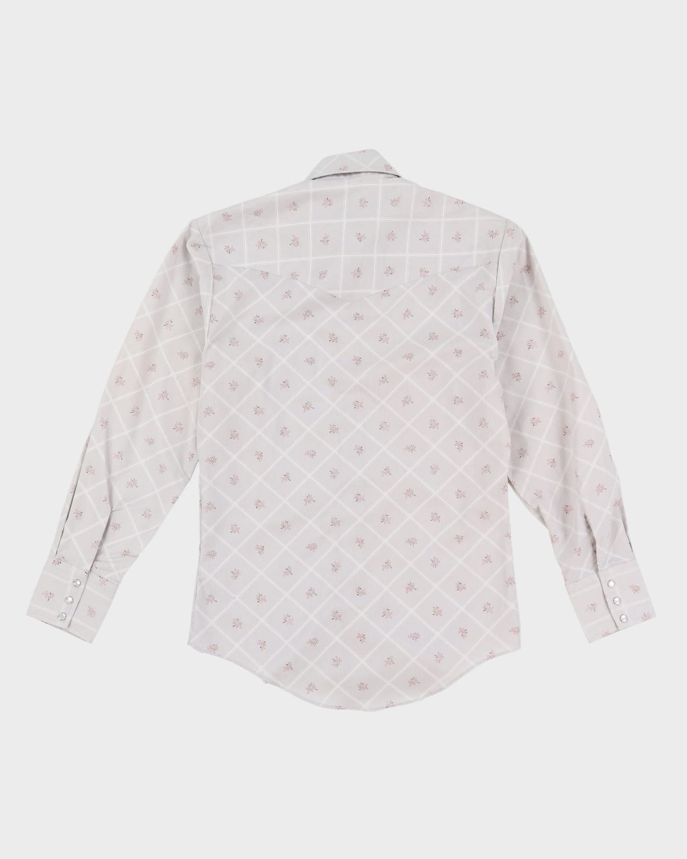 80s Bar-M-Ranch Western Long-Sleeve Button-Up Shirt - S