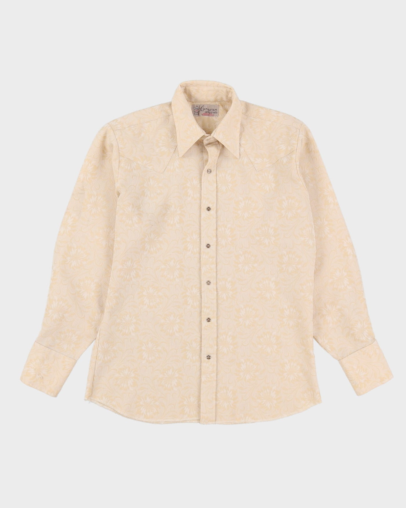 70s Caravan Western Wear Long-Sleeve Button-Up Shirt - XL