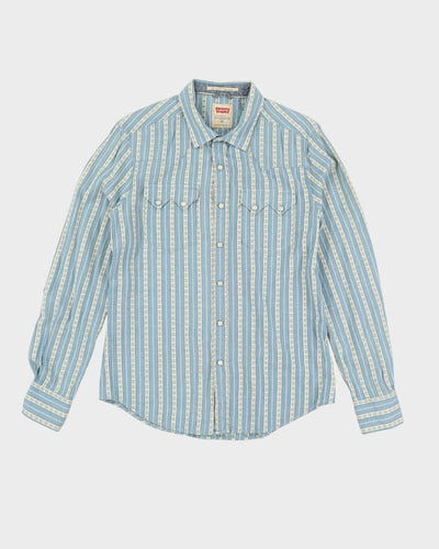 Levi's Blue Western Style Button Up Long-Sleeve Shirt - M