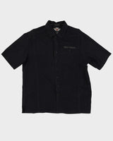 00s Harley Davidson Black Button Up Short-Sleeve Work Shirt - L