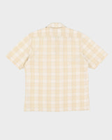 Vintage 90s Calvin Klein Beige Patterned Short-Sleeve Shirt - XL
