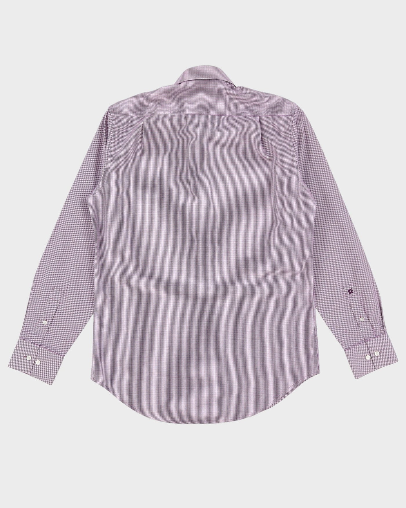 00s Givenchy Purple Patterned Long Sleeve Button Up Shirt - M