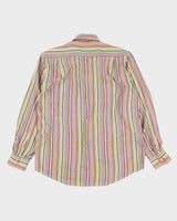 Vintage Paul Smith Classic Colour Scheme Striped Multi Colour Long Sleeve Shirt - L