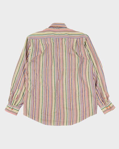 Vintage Paul Smith Classic Colour Scheme Striped Multi Colour Long Sleeve Shirt - L