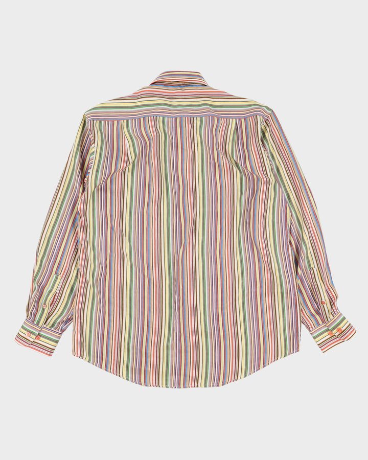 Vintage Paul Smith Classic Colour Scheme Striped Multi Colour Long Sleeve Shirt - L