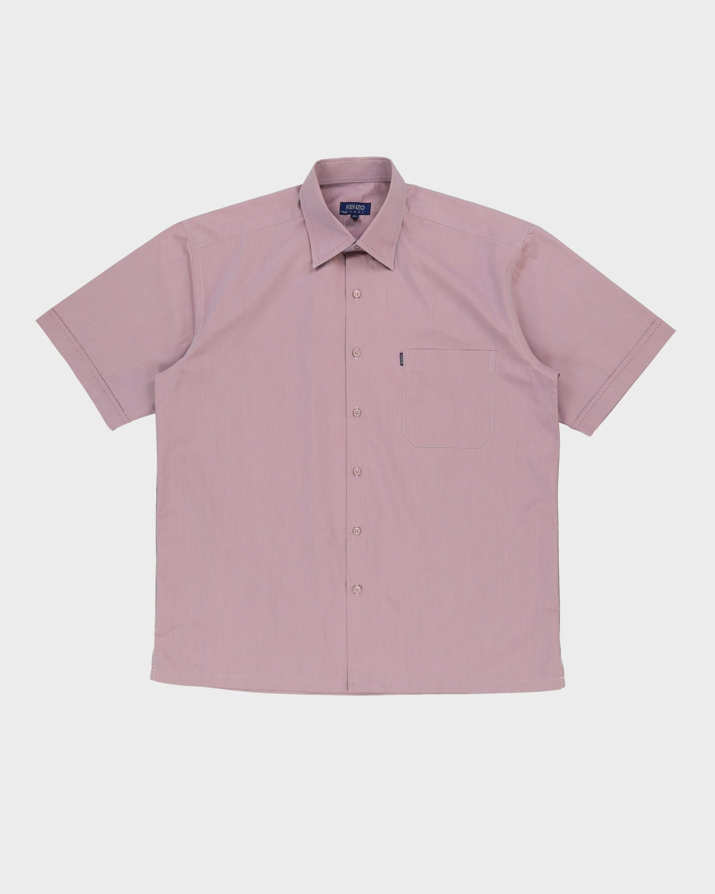 Kenzo Purple Shiny Short Sleeve Shirt - XL