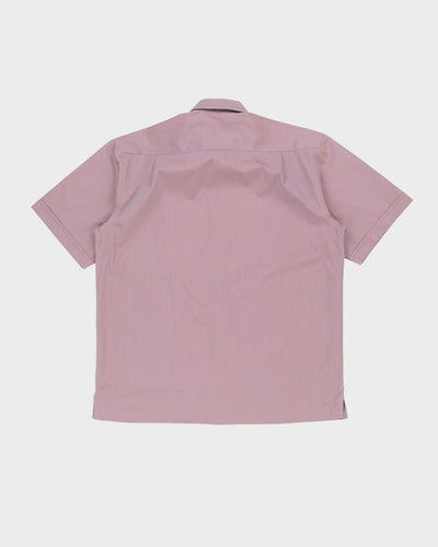Kenzo Purple Shiny Short Sleeve Shirt - XL