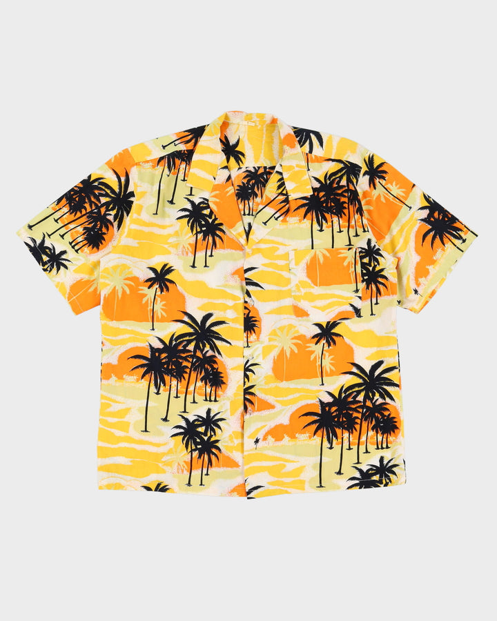 Yellow And Orange Hawaiian Shirt - L