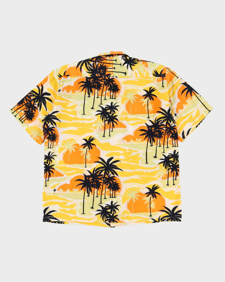 Yellow And Orange Hawaiian Shirt - L