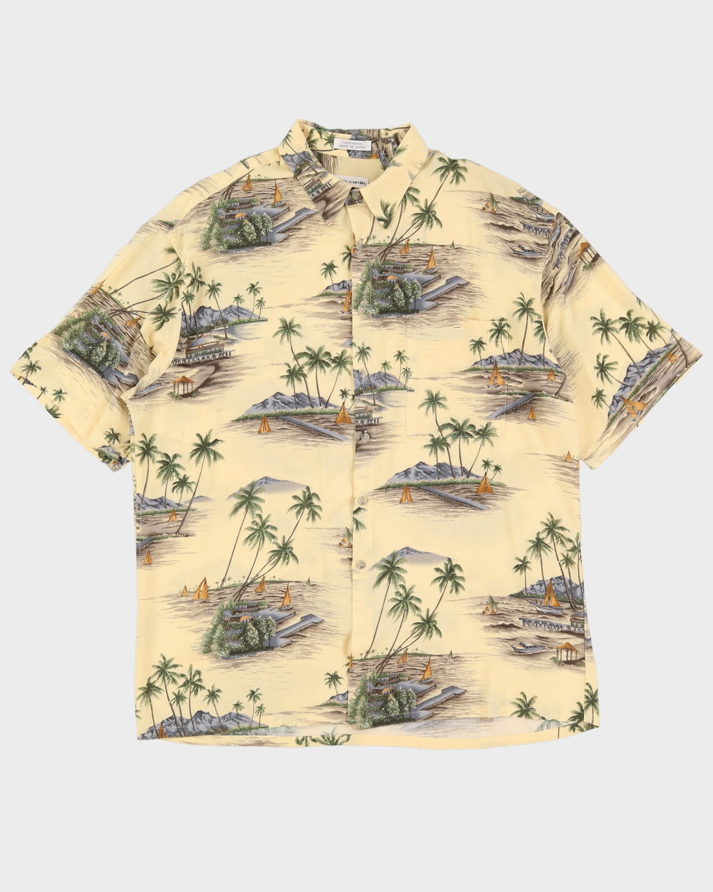 Pierre Cardin Patterned Hawaiian Shirt - XXL