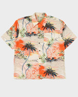 Orange Island Patterned Hawaiian Shirt - XXXL