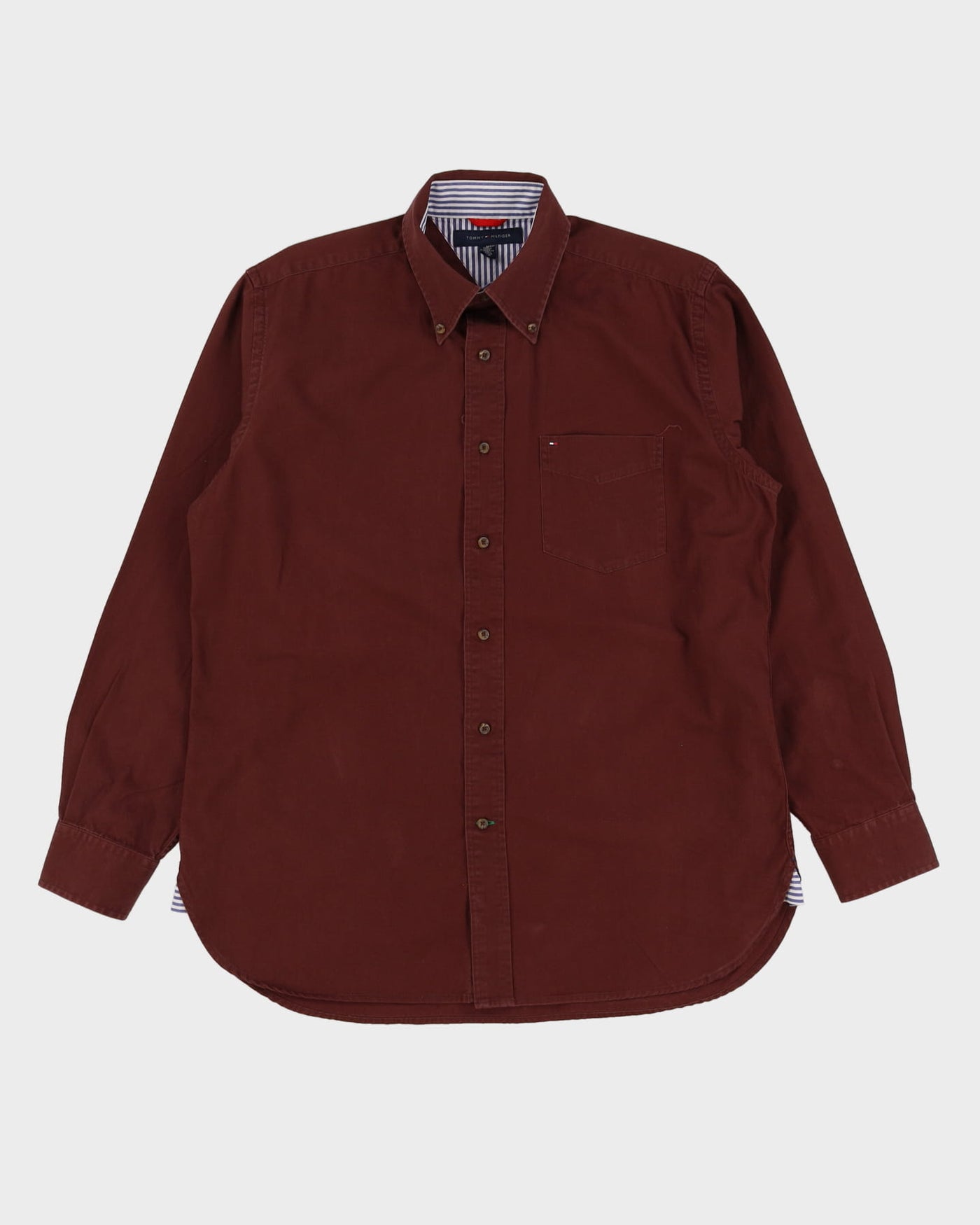 Tommy Hilfiger Burgundy Shirt - XL