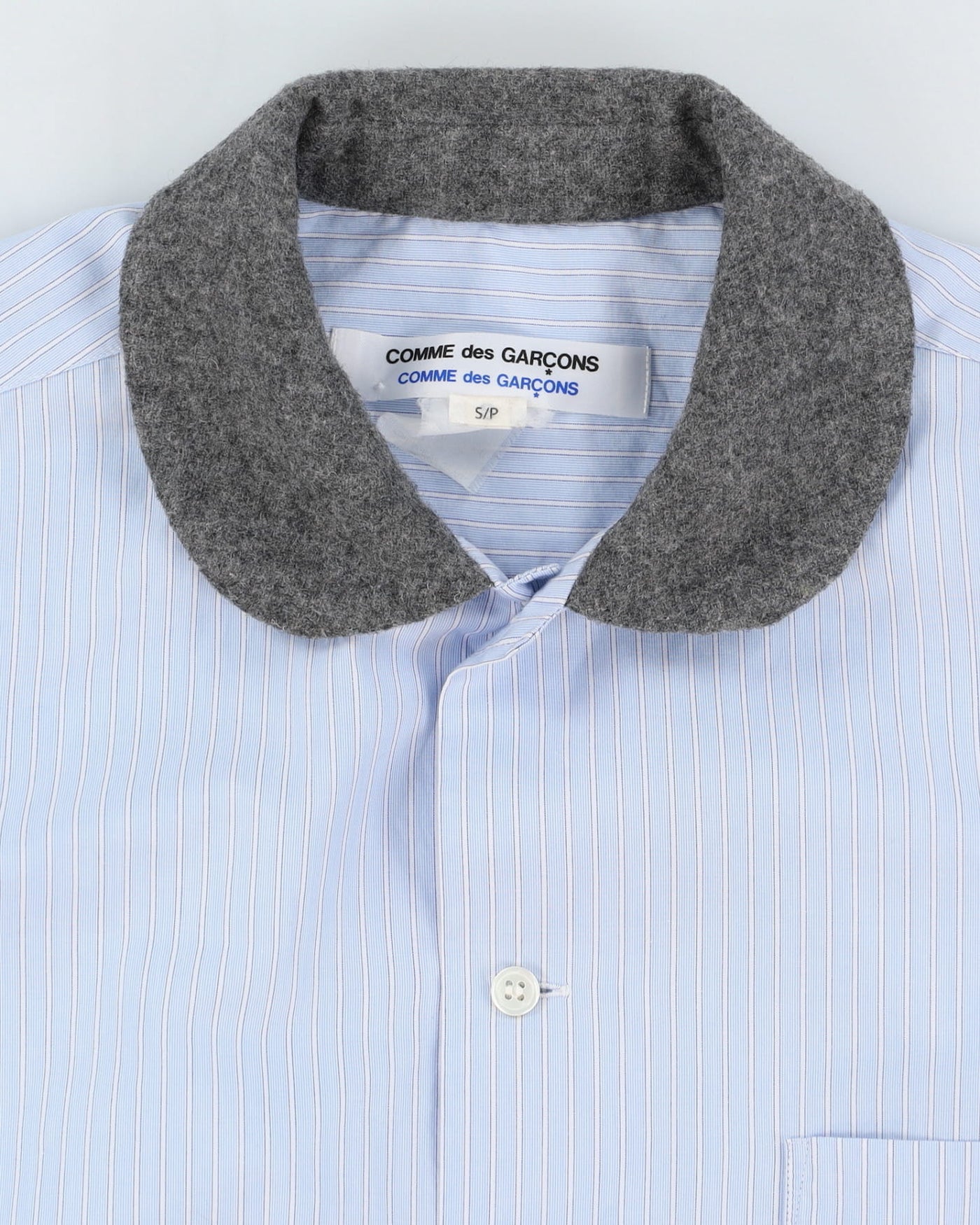 Comme Des Garcons Blue Striped  Shirt - S