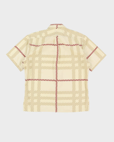 Burberry London Patterned Short Sleeve Shirt - M