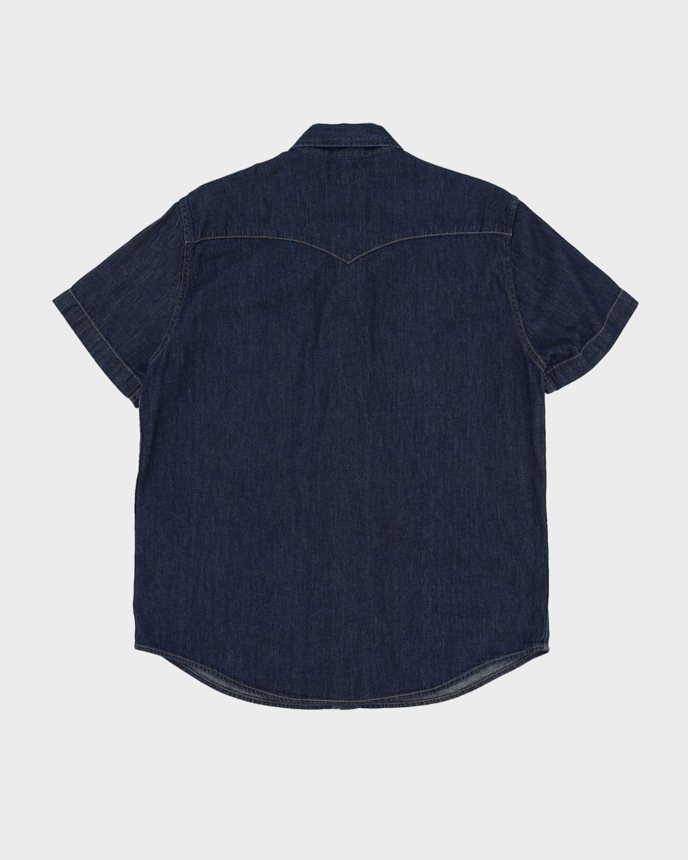 Vintage Levi's Blue Denim Short Sleeve Shirt - L