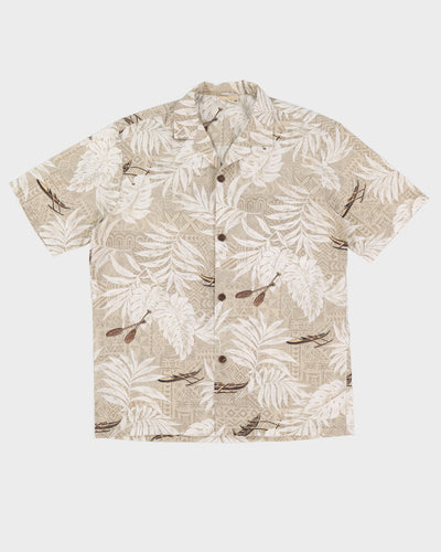 Y2K Royal Creations Beige Hawaiian Shirt - M