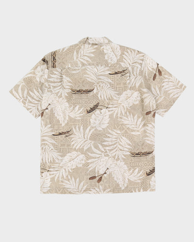 Y2K Royal Creations Beige Hawaiian Shirt - M