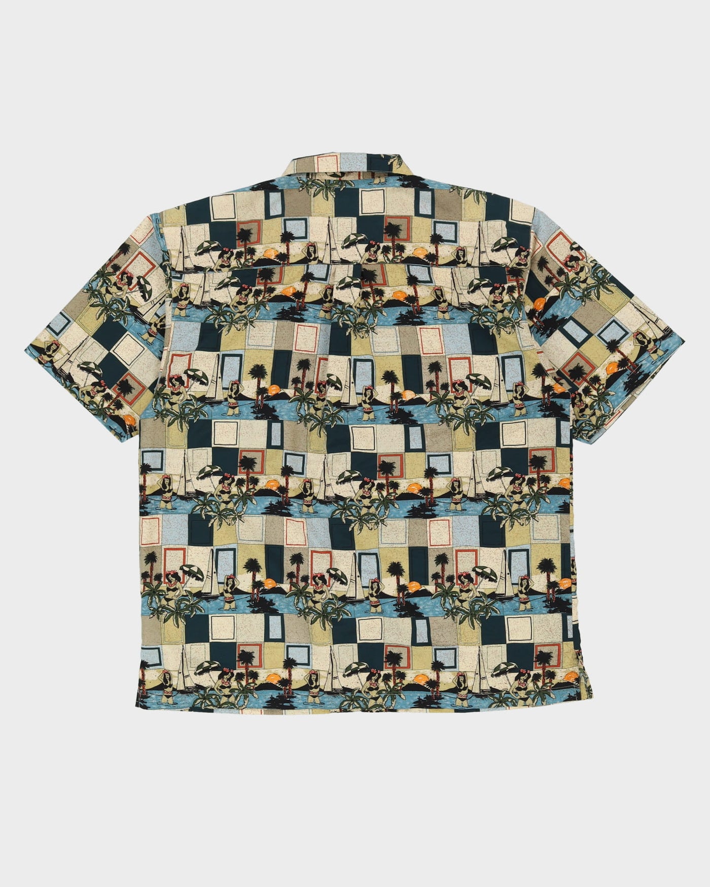 00s Bill Blass Patterned Hawaiian Shirt - XXL
