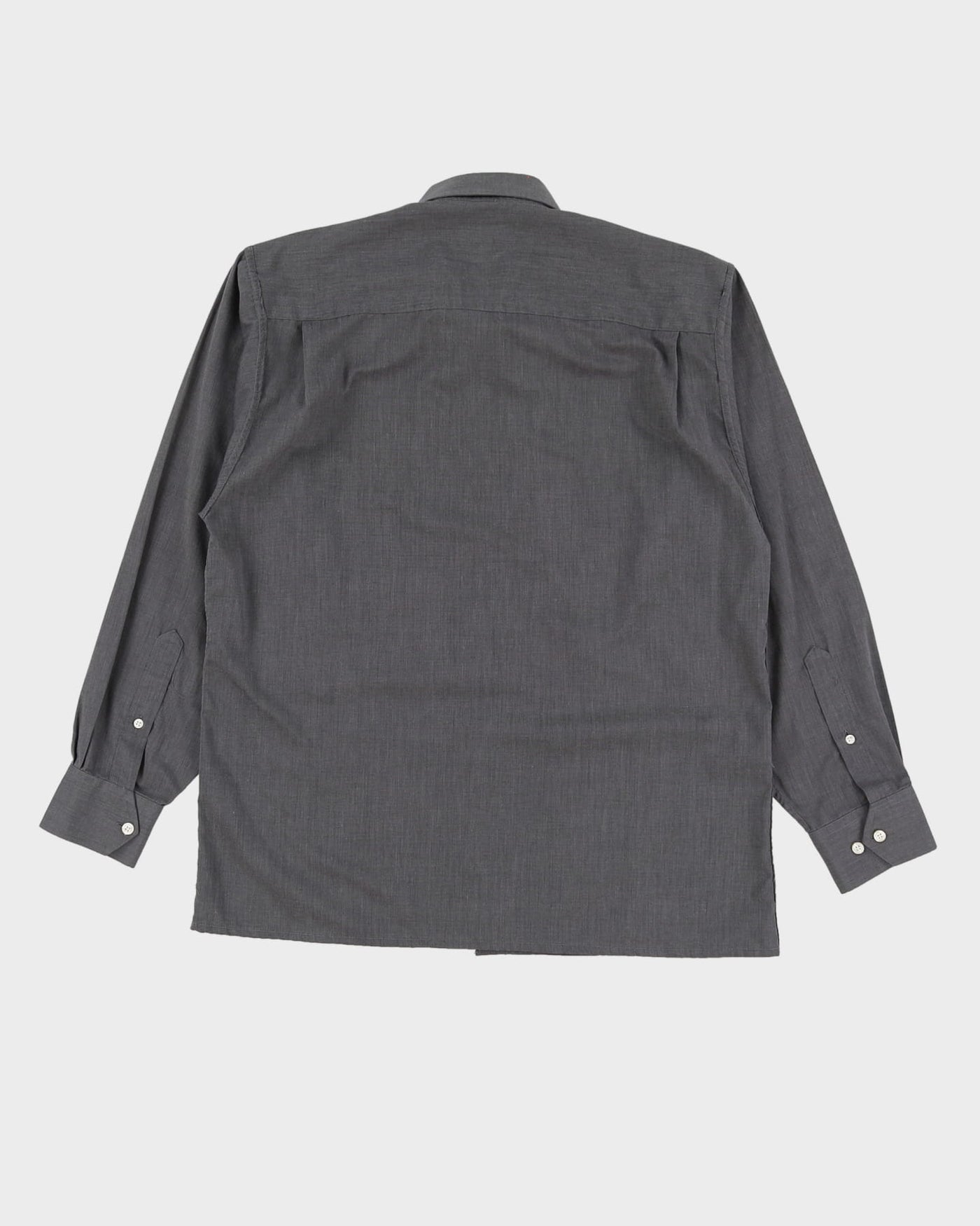 Vintage 90s Christian Dior Grey Long Sleeve Shirt - L