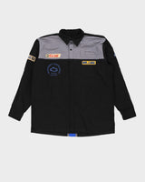 Vintage 90s Castrol Mr Lube Long-Sleeve Black Racing Work Shirt - XL / XXL