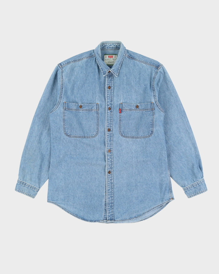 Vintage 90s Levi's Blue Denim Shirt - M