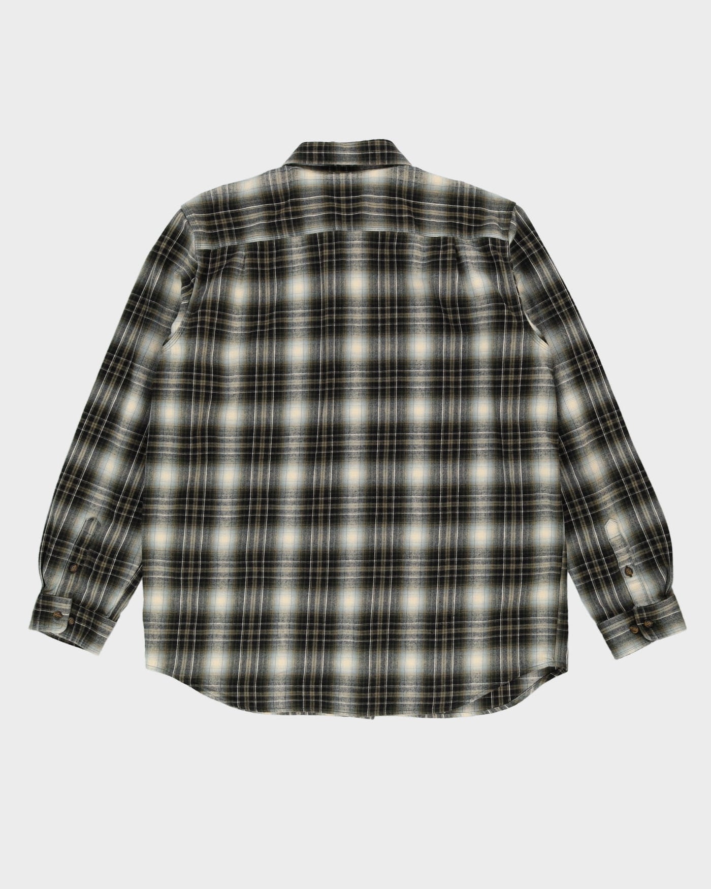Vintage Carhartt Black / Green Long-Sleeve Oversized Flannel Shirt - XL / XXL