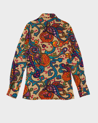 Vintage 1970s Paisley Patterned Shirt - M