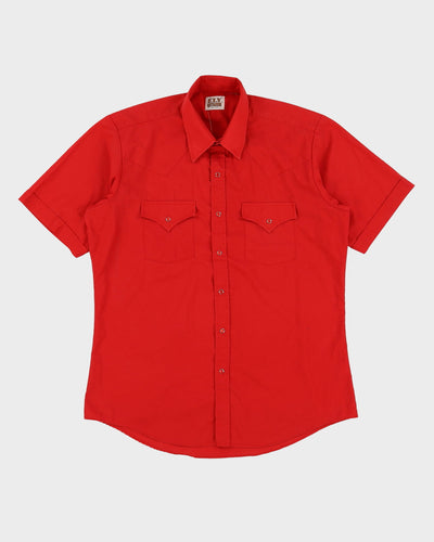 Vintage 90s Ely Cattlemen Red Short-Sleeve Shirt - XL