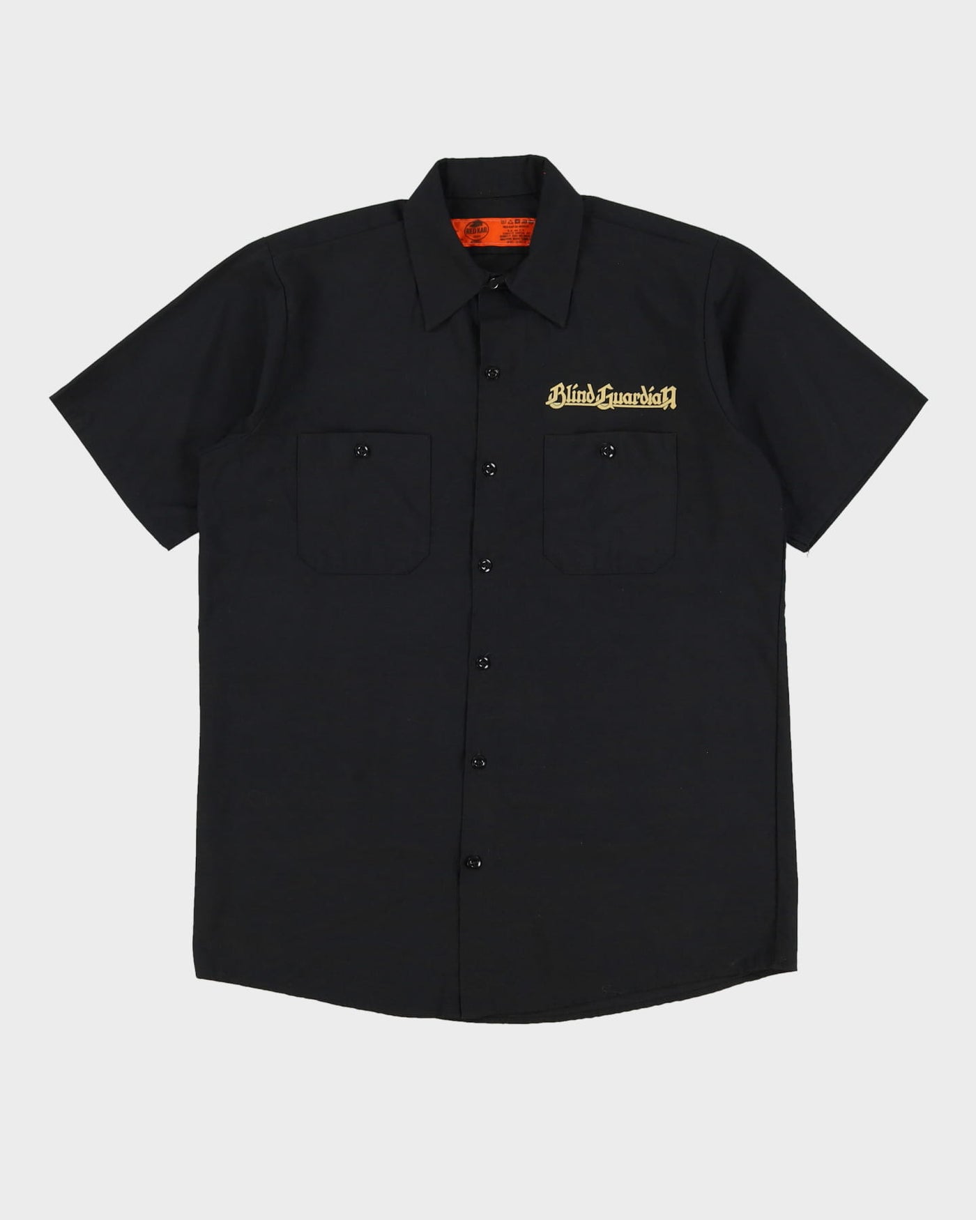 2010 Blind Guardian Band Red Kap Black Work Shirt - M