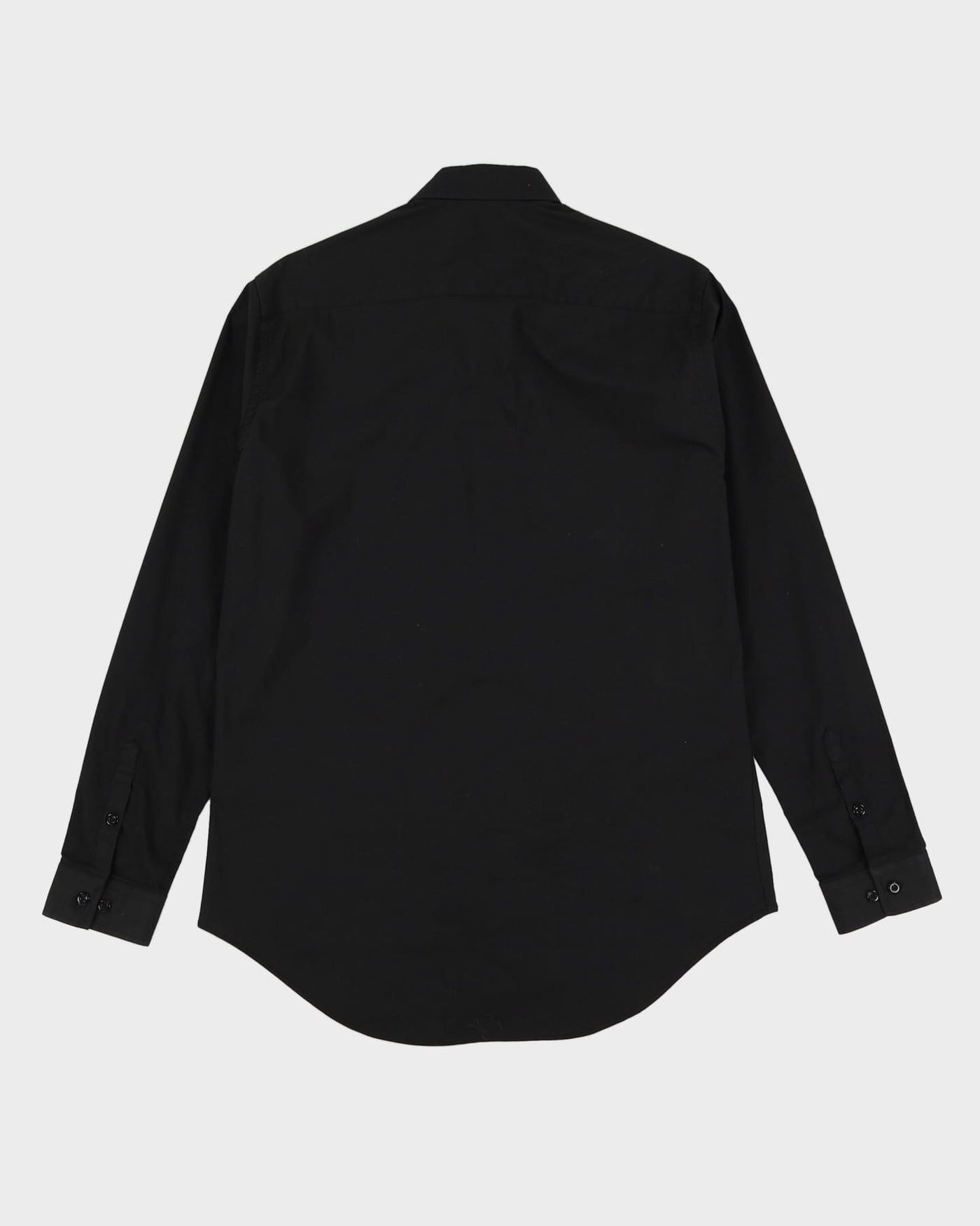 Salvatore Ferragamo Black Long-Sleeve Formal Shirt - M