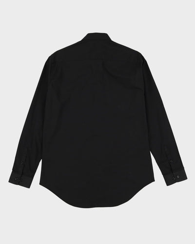 Salvatore Ferragamo Black Long-Sleeve Formal Shirt - M