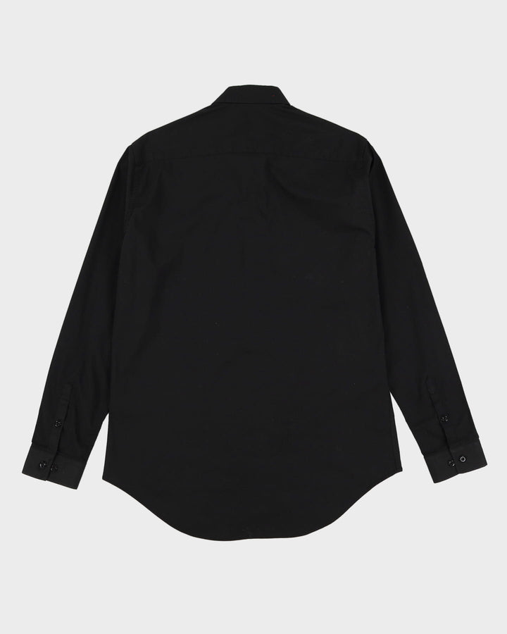 Salvatore Ferragamo Black Long-Sleeve Formal Shirt - M