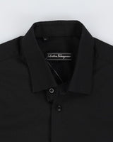 Salvatore Ferragamo Black Long-Sleeve Formal Shirt - M
