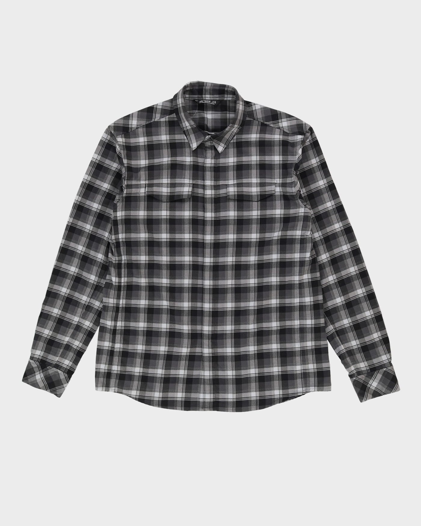 Arc'Teryx Black / Green Long-Sleeve Check Shirt - L